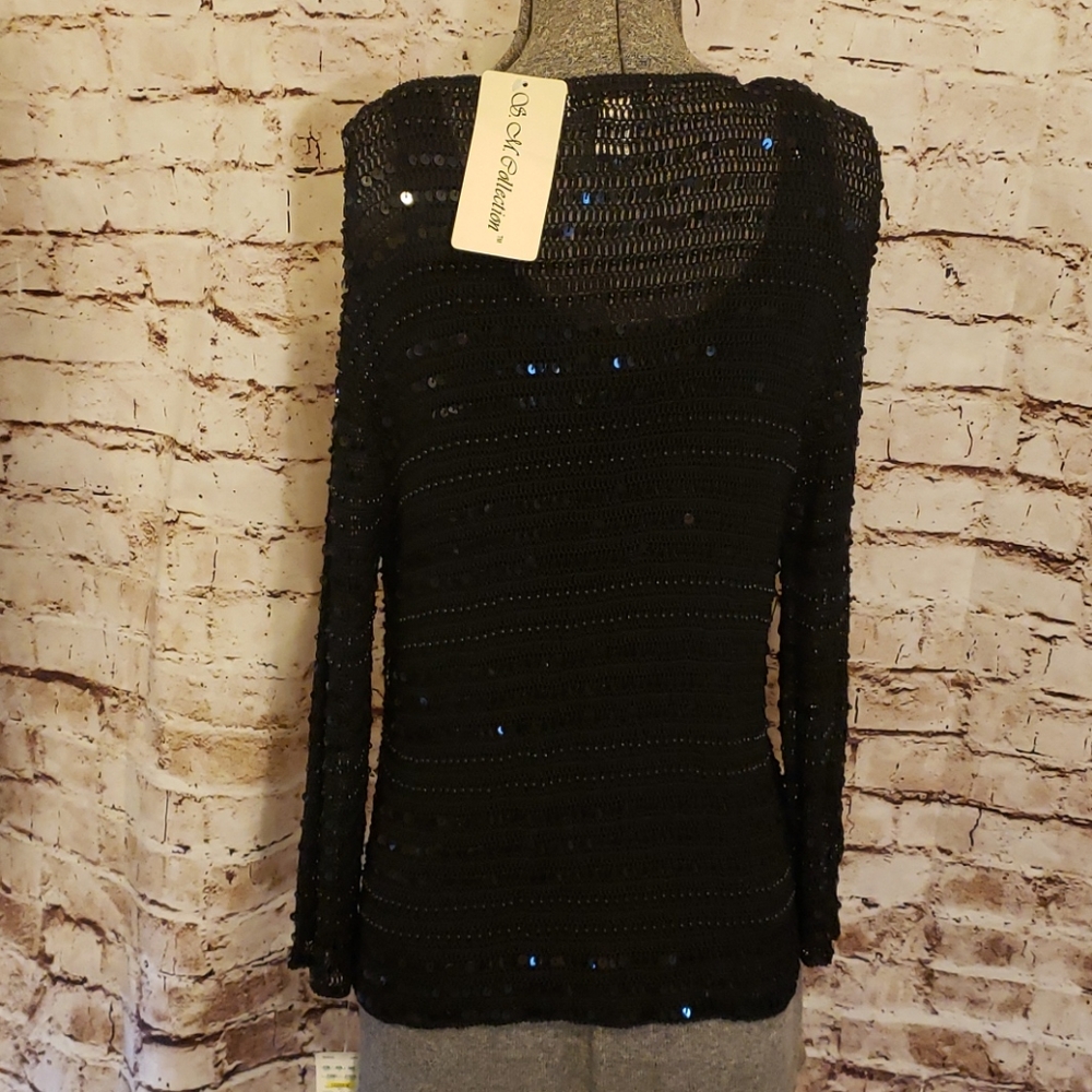 NWT Black Beaded/Sequin Cardigan and Tank … - Picture 4 of 9